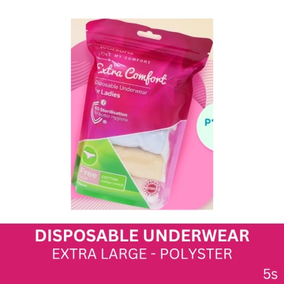 WATSONS Disposable Underwear Cotton + Polyster Extra Large Ladies 5s