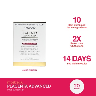 MOSBEAU - MOSBEAU Placenta White Advanced Tablet 650mg x20 Tablets