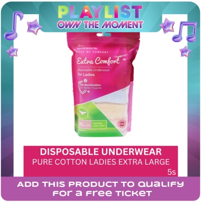WATSONS - Disposable Underwear Pure Cotton Ladies Extra Large 5s