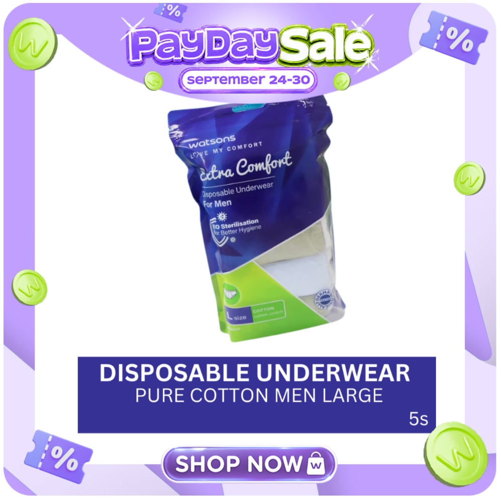 Disposable Underwear Pure Cotton Men Large 5s image