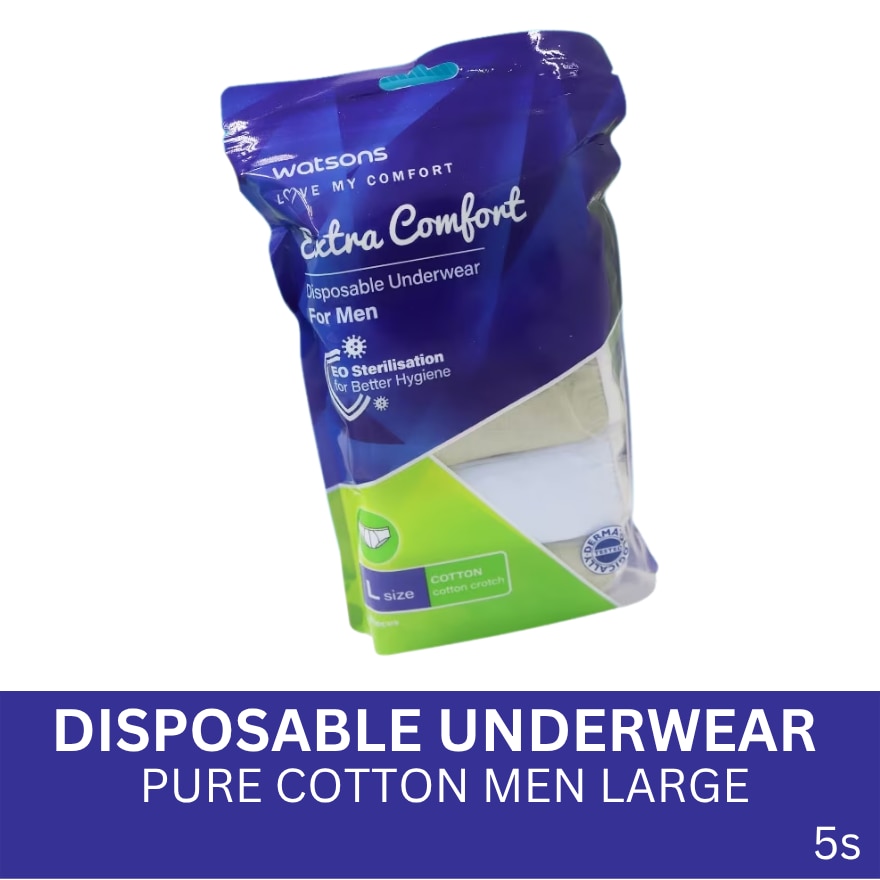 Disposable Underwear Pure Cotton Men Large 5s