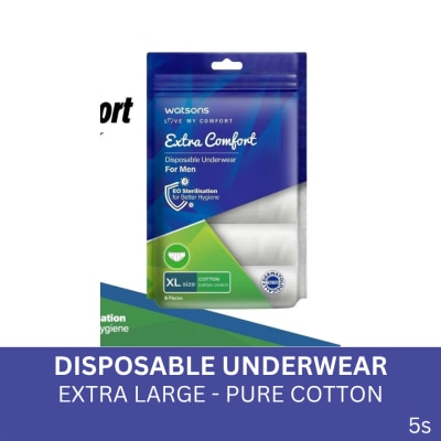 WATSONS Disposable Underwear Pure Cotton Men Extra Large 5s