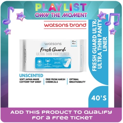 WATSONS - Love My Comfy Care Ultra Thin Pantyliner Cottony Soft Unscemted 15cm 40pcs