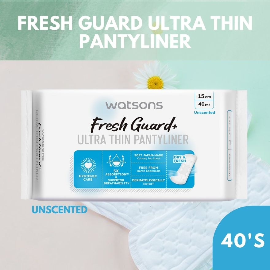Love My Comfy Care Ultra Thin Pantyliner Cottony Soft Unscemted 15cm 40pcs