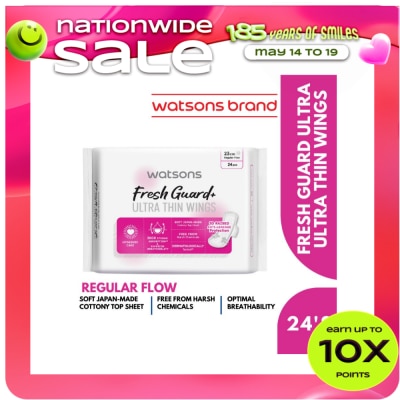 WATSONS - Ultra Thin Wings Soft Dry 23.5cm 24pcs