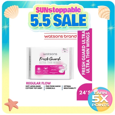 WATSONS - Ultra Thin Wings Soft Dry 23.5cm 24pcs