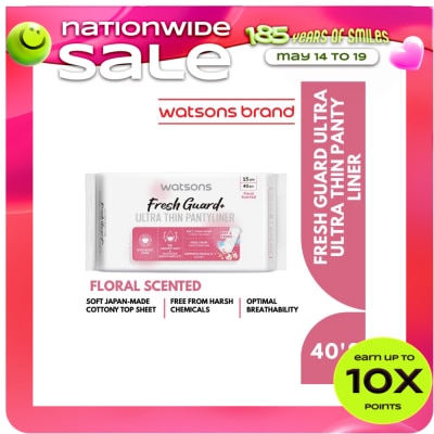 WATSONS - Ultra Thin Pantyliner Cottony Soft 15cm 40pcs