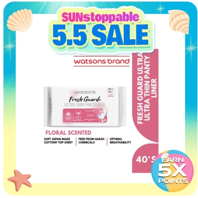 WATSONS - Ultra Thin Pantyliner Cottony Soft 15cm 40pcs
