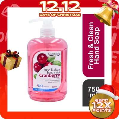 BODY TREATS Cranberry Hand Soap 750ml