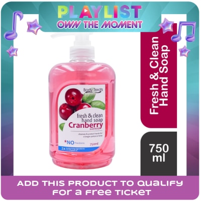 BODY TREATS - Cranberry Hand Soap 750ml