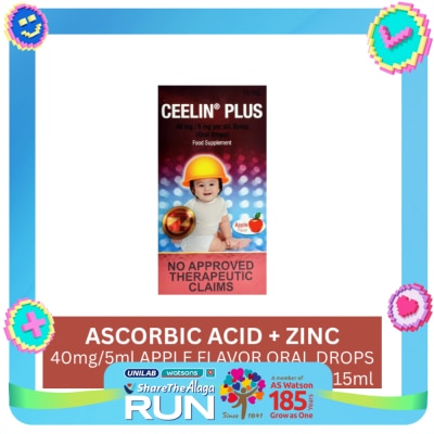 CEELIN Ascorbic Acid Zinc 40 mg/5 mg/mL Oral Drops 15 mL