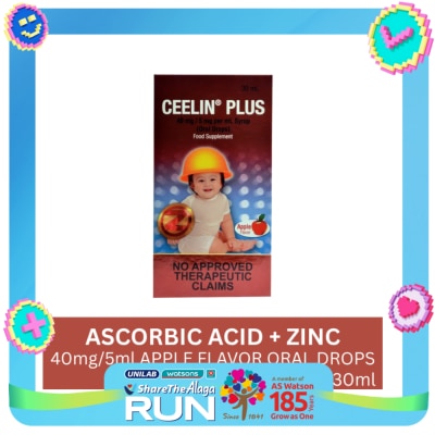 CEELIN Ascorbic Acid Zinc 40 mg/5 mg/mL Oral Drops 30 mL
