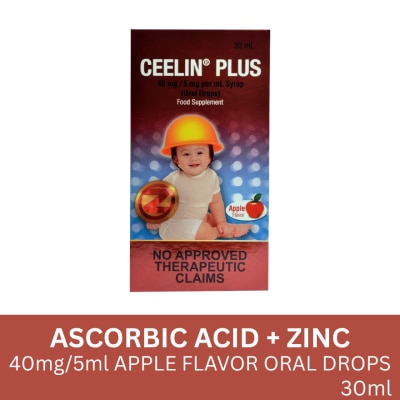 CEELIN Ascorbic Acid Zinc 40 mg/5 mg/mL Oral Drops 30 mL