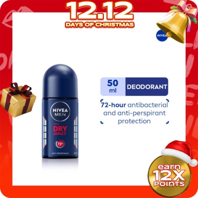 NIVEA Men Deodorant Dry Impact Anti-Perspirant Roll-on 50ml