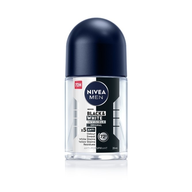 NIVEA Men Deodorant Black & White Original Anti-Perspirant Roll-on 25ml