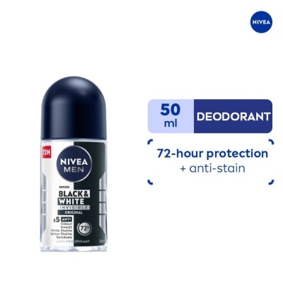 NIVEA Men Deodorant Black & White Original Anti-Perspirant Roll-on 50ml