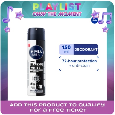 NIVEA - Men Deodorant Black & White Original Anti-Perspirant Spray 150ml