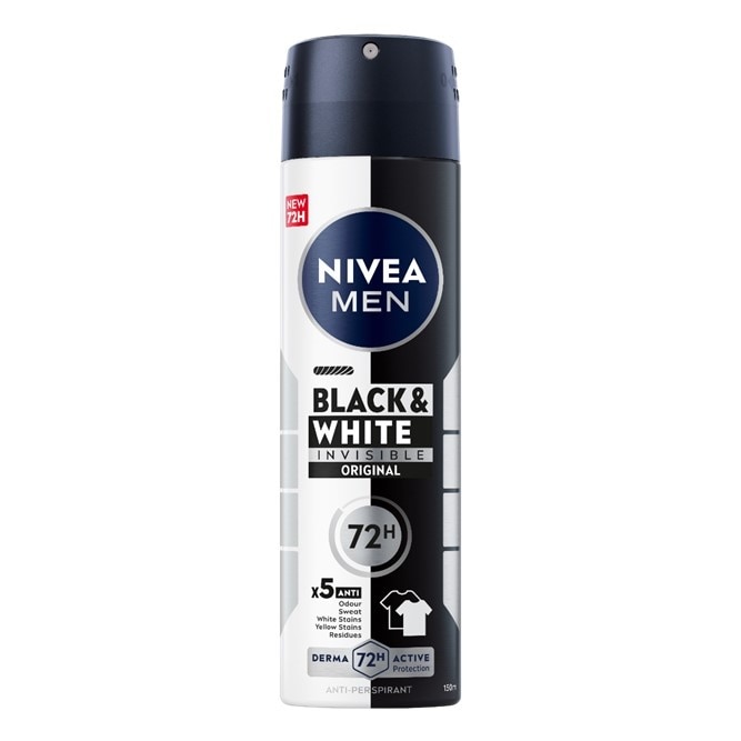 Men Deodorant Black & White Original Anti-Perspirant Spray 150ml