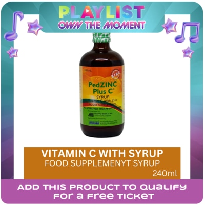 PEDZINC PLUS C - Vitamin C with Zinc Syrup 240mL