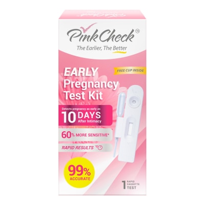 PINKCHECK Cassette Early Pregnancy Test Kit 1s