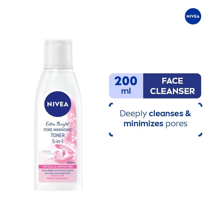NIVEA Extra Bright 5-in-1 Pore Minimising Toner 200ml