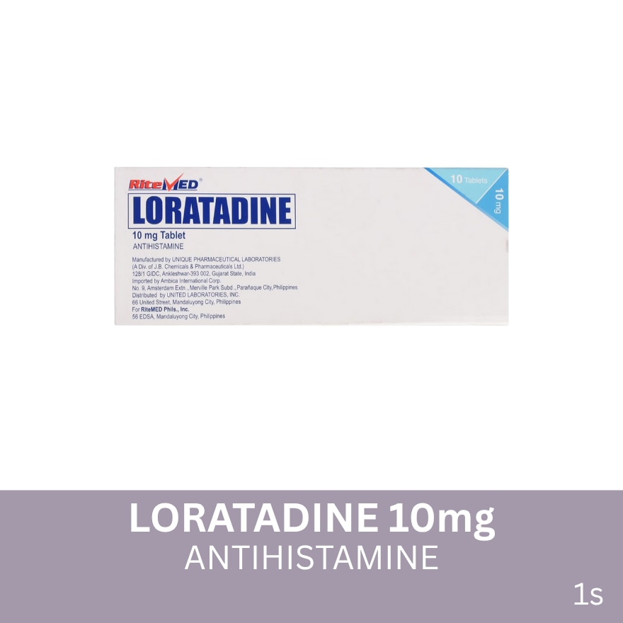 RITEMED Loratadine 10mg Sold Per Piece