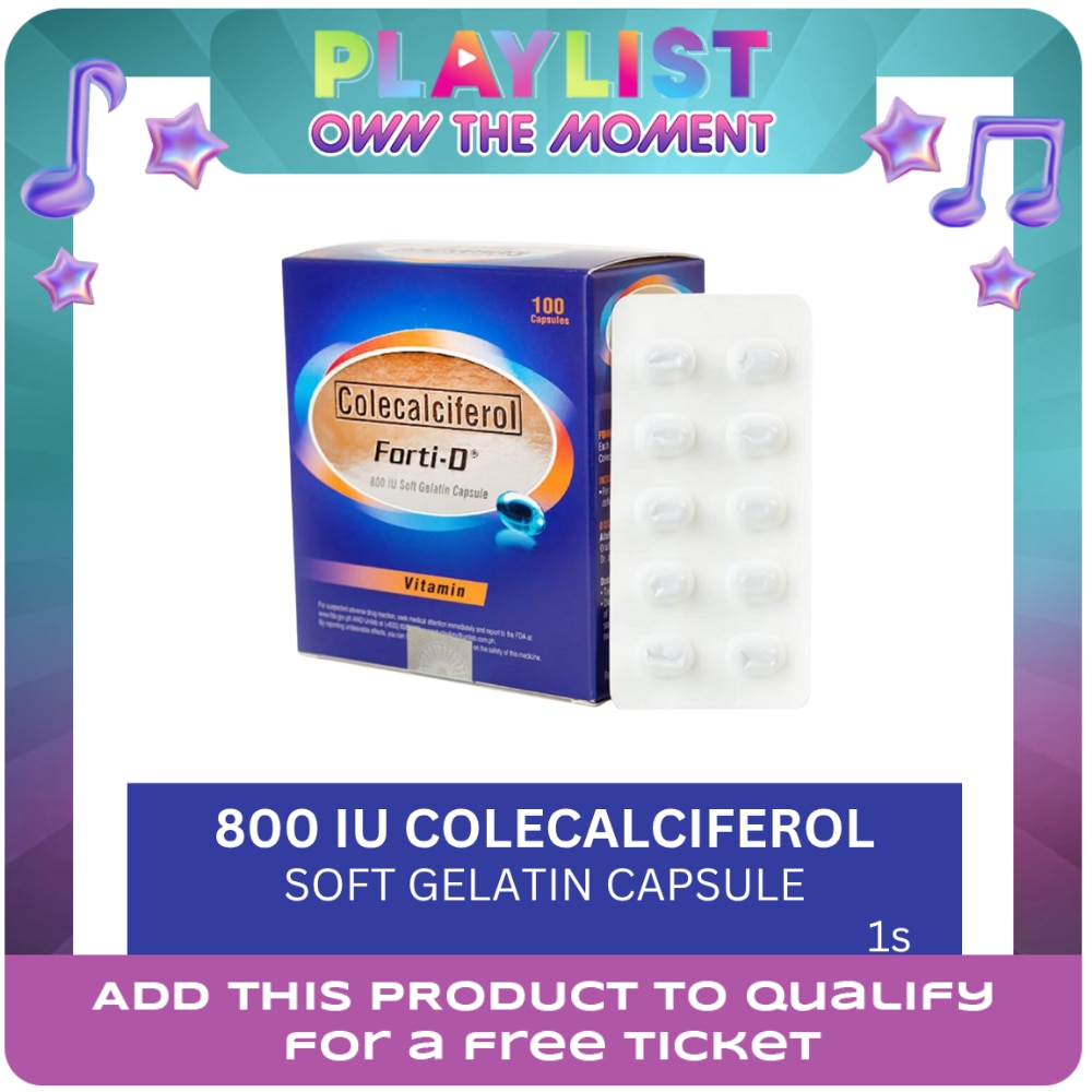 FORTI D Colecalciferol 800IU Sold Per Piece (sold per piece)