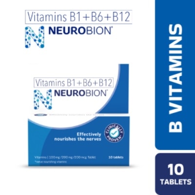 NEUROBION, B Vitamins (B1+B6+B12) Tablet 10s Nerve Care | Watsons  Philippines