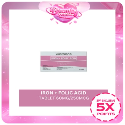 WATSONS GENERICS - WATSONS GENERICS Iron + Folic Acid 1 Tablet