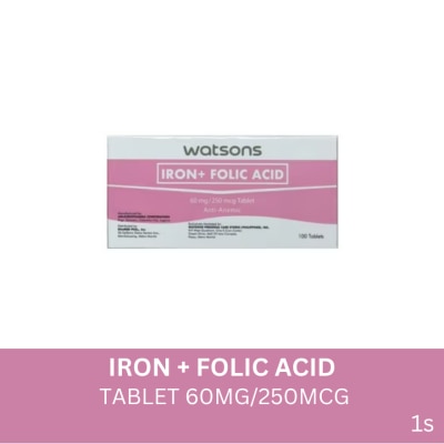 WATSONS GENERICS WATSONS GENERICS Iron + Folic Acid 1 Tablet