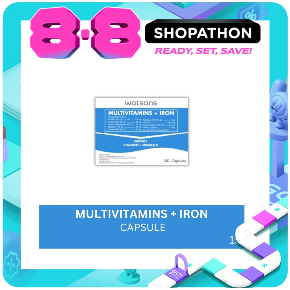 WATSONS GENERICS Multivitamins with Iron Sold Per Piece image