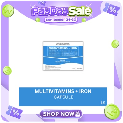 WATSONS GENERICS WATSONS GENERICS Multivitamins with Iron Sold Per Piece image