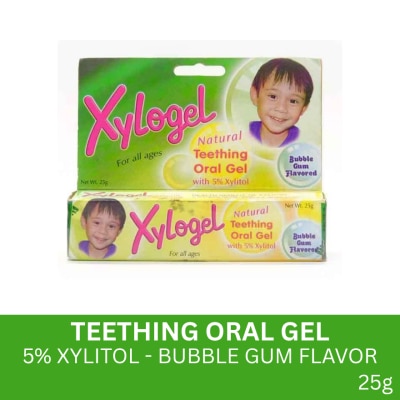 XYLOGEL Natural Teething Oral gel with 5 Xylitol 25g