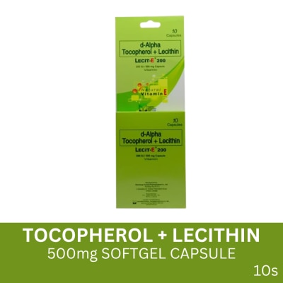 LECIT E D-alpha-Tocopherol Lecithin 200IU/500mg Softgel Capsule