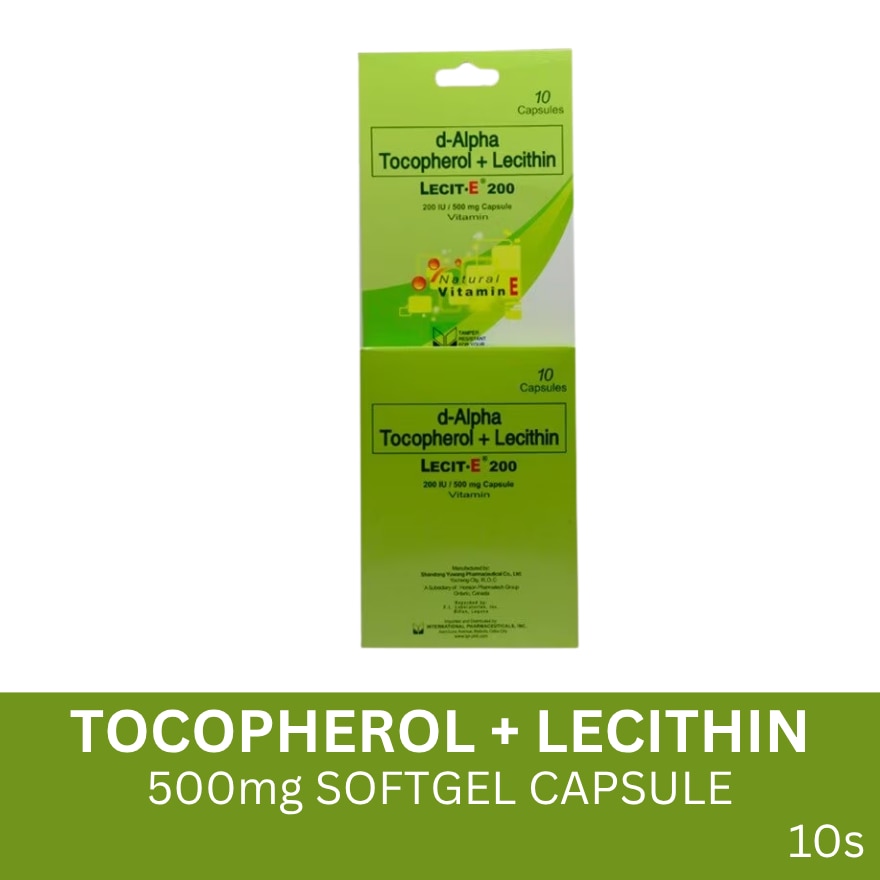 D-alpha-Tocopherol Lecithin 200IU/500mg Softgel Capsule