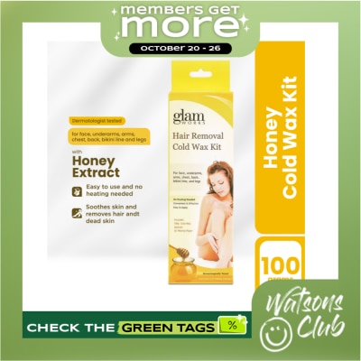 GLAMWORKS Honey Hair Removal Cold Wax Kit 100g image