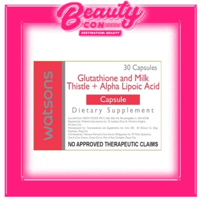 WATSONS GENERICS Watsons Glutathione and Milk Thistle + Alpha Lipoic Acid Capsules