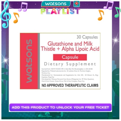 WATSONS GENERICS Watsons Glutathione and Milk Thistle + Alpha Lipoic Acid Capsules