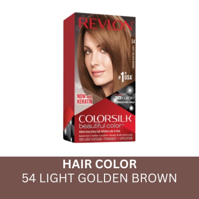 REVLON Colorsilk Beautiful Color Light Golden Brown 54