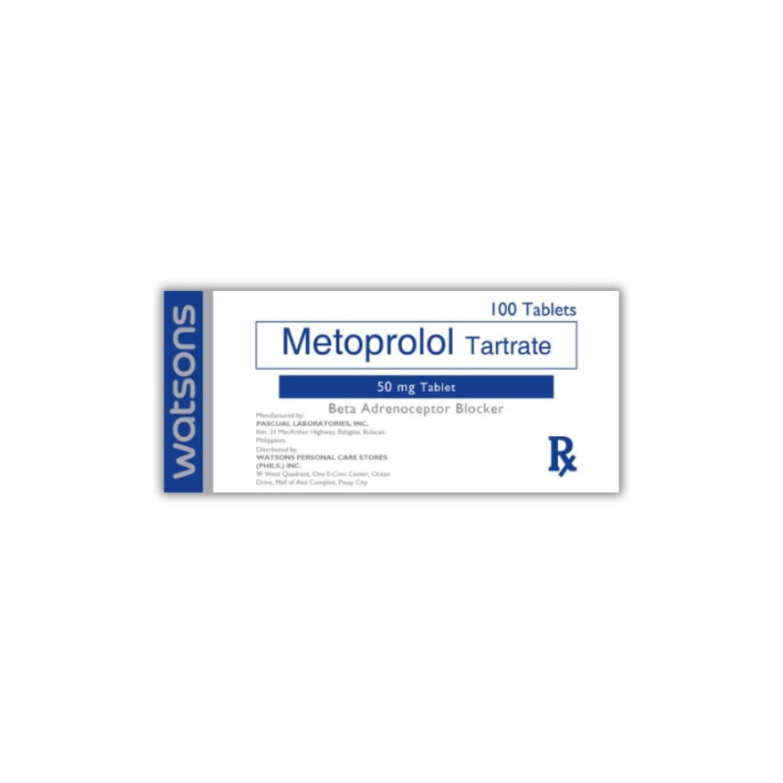 Metoprolol Tartrate 50mg 1 Tablet [PRESCRIPTION REQUIRED]