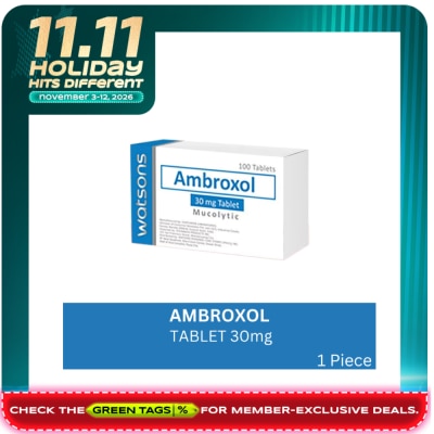 WATSONS GENERICS WATSONS GENERICS Ambroxol hydrochloride 30mg Sold Per Piece image