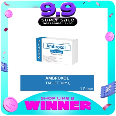 WATSONS GENERICS - WATSONS GENERICS Ambroxol hydrochloride 30mg Sold Per Piece image