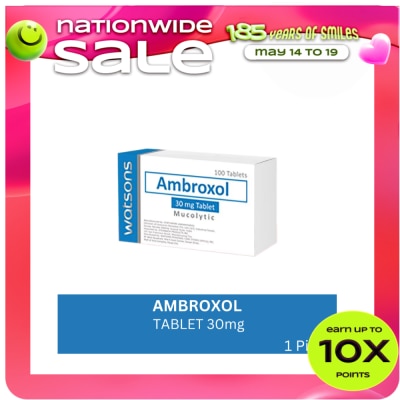 WATSONS GENERICS - WATSONS GENERICS Ambroxol hydrochloride 30mg Sold Per Piece