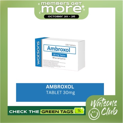 WATSONS GENERICS WATSONS GENERICS Ambroxol hydrochloride 30mg Sold Per Piece image