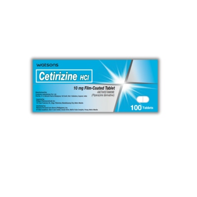 WATSONS GENERICS Cetirizine hydrochloride 10mg 1 Tablet