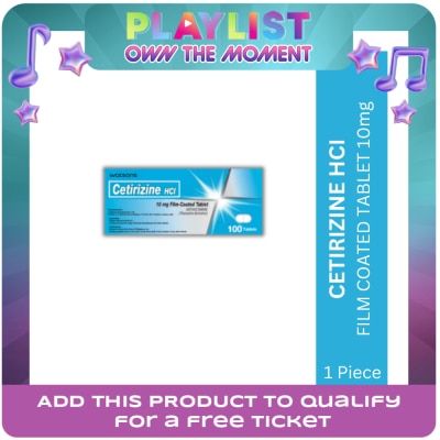 WATSONS GENERICS - WATSONS GENERICS Cetirizine hydrochloride 10mg Sold Per Piece
