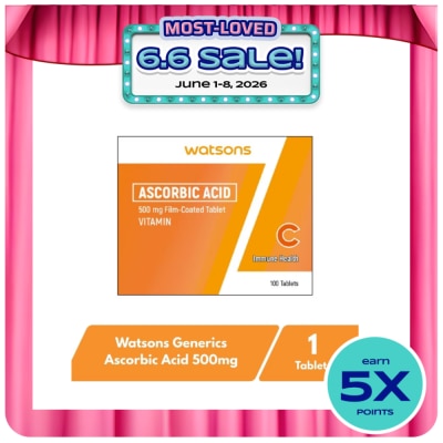 WATSONS GENERICS - Ascorbic acid 500mg 1 Tablet