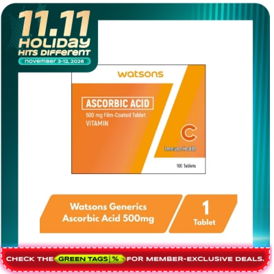 WATSONS GENERICS Ascorbic acid 500mg 1 Tablet image