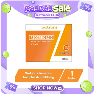 WATSONS GENERICS Ascorbic acid 500mg 1 Tablet image
