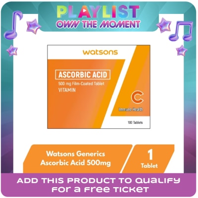 WATSONS GENERICS - Ascorbic acid 500mg 1 Tablet